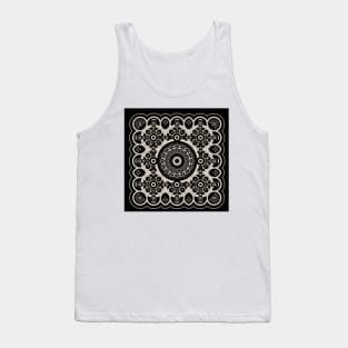 Old-Fashioned Style Pattern Tank Top